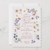 Twee Berry Sweet Baby's Bessen & Bloemen Douche Kaart (Voorkant)