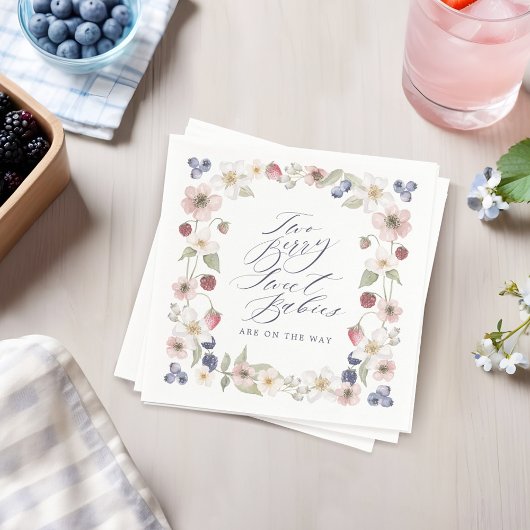 Twee Berry Sweet Baby's Wild Berry & Bloemen Douch Servet