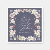 Twee Berry Sweet Baby's Wild Berry & Bloemen Douch Servet (Voorkant)