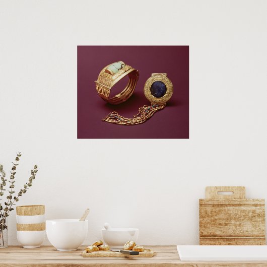 Twee beugels van de Tomb van Tutankhamun Poster (Keuken)