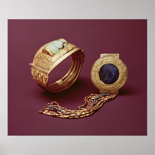 Twee beugels van de Tomb van Tutankhamun Poster (Voorkant)