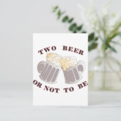 twee bier briefkaart (Staand voorkant)