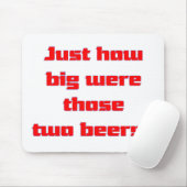 Twee bier muismat (Met muis)