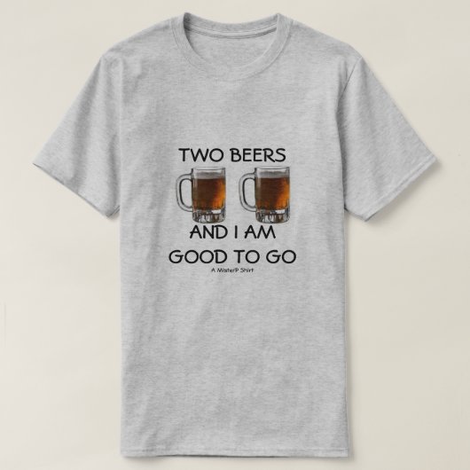 Twee biertjes - een MisterP Shirt (Design voorkant)