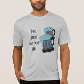 Twee biertjes weg! t-shirt (Voorkant)