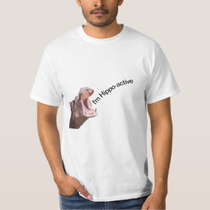 Twee Big Mouth Hippo's T-shirt