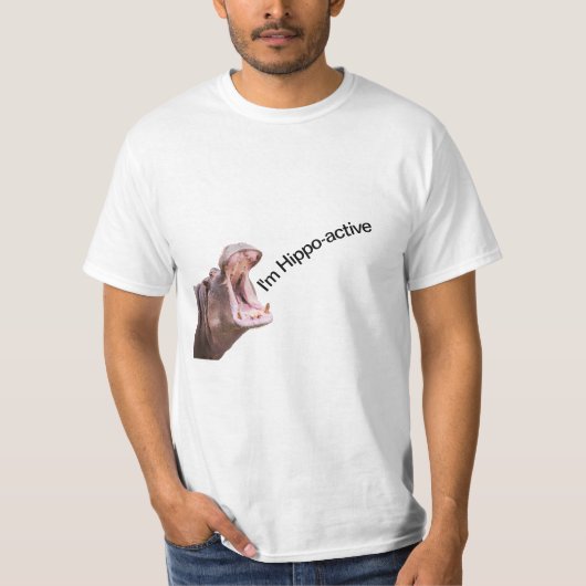 Twee Big Mouth Hippo's T-shirt (Voorkant)