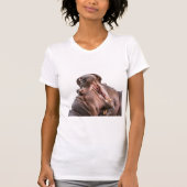 Twee Big Mouth Hippo's T-shirt (Voorkant)