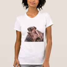 Twee Big Mouth Hippo's T-shirt