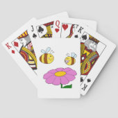 Twee bijen en een bloem speelkaarten (Achterkant)