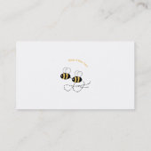 Twee bijen en Gele Grenzen Parent Calling Card Contactkaartje (Achterkant)