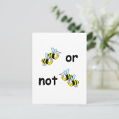 Twee bijen of niet twee bijen briefkaart (Staand voorkant)