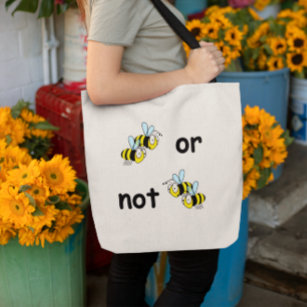 Twee bijen of niet twee bijenzakken tote bag