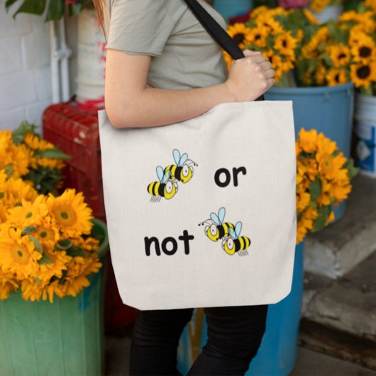 Twee bijen of niet twee bijenzakken tote bag