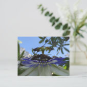 Twee bijen op Passion Flower DIY Briefkaart (Staand voorkant)