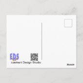 Twee bijen op Passion Flower DIY Briefkaart (Achterkant)