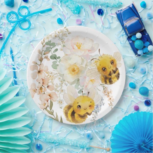 Twee bijen papieren Borden Papieren Bordje (Feest)