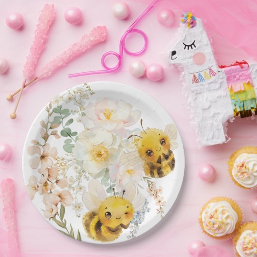 Twee bijen papieren Borden Papieren Bordje (Feest)