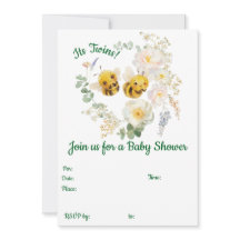 Twee bijen uitnodiging