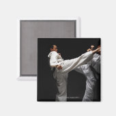 Twee Blackbelts Sparring Magneet (Voorkant / Achterkant)