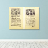 Twee bladzijden van "La Grande Colere de Pere Canvas Afdruk (Insitu (Houten vloer))