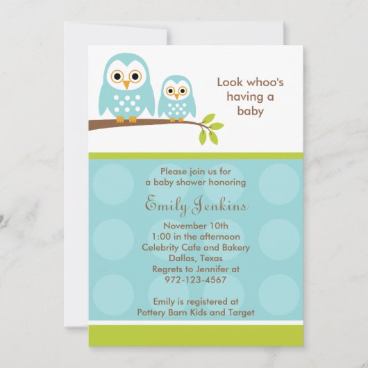 Twee blauw babyschoenspanners kaart (Voorkant)