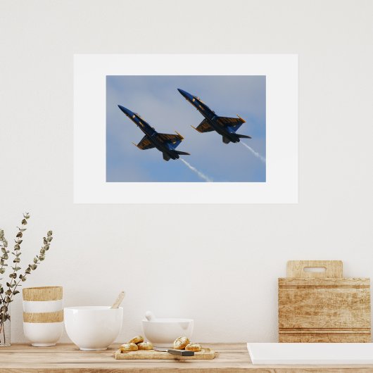 Twee Blauwe Angels Poster (Keuken)