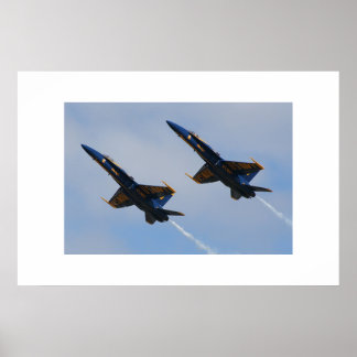 Twee Blauwe Angels Poster