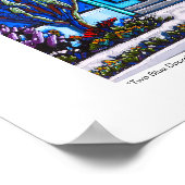 "Twee blauwe deuren" Poster (Hoek)