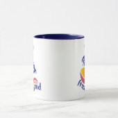 Twee Blauwe Palmen Koffiemok Mok (Midden)