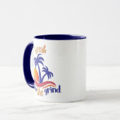Twee Blauwe Palmen Koffiemok Mok (Voorkant links)