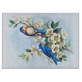 Twee blauwvogels snijplank (Voorkant)