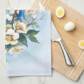 Twee blauwvogels theedoek (Quarter Fold)