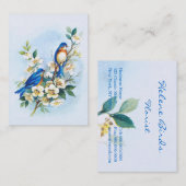 Twee blauwvogels visitekaartje (Voorkant / Achterkant)
