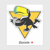 Twee blikken Hoofd Logo Custom-Cut Vinyl Sticker (Vel)