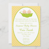 Twee blikken in een uitnodiging voor een Baby show (Voorkant)