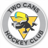 Twee blikken oefenen Logo op maat gesneden vinyl S Sticker (Voorkant)