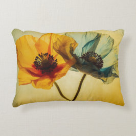 Twee bloemen accent kussen