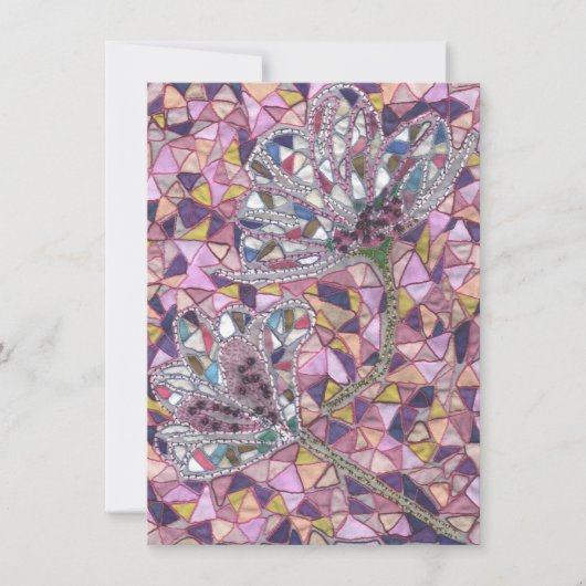 Twee bloemen bedankkaart (Voorkant)