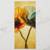 Twee bloemen Bladwijzer Menu (Voorkant)