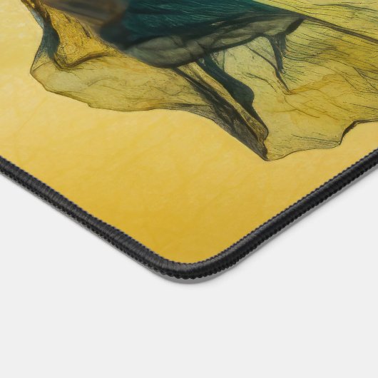 Twee bloemen bureaumat (Hoek)