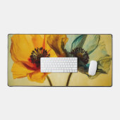 Twee bloemen bureaumat (Keyboard & Muis)