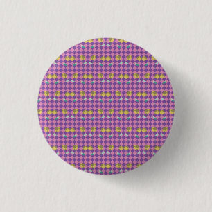 Twee Bloemen Diamanten Ronde Button 3,2 Cm