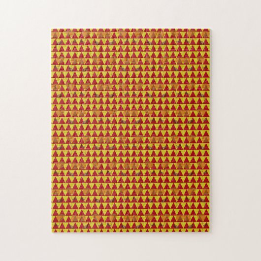 Twee Bloemen Driehoeken Legpuzzel (Verticaal)