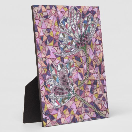 Twee bloemen fotoplaat (Zijkant)