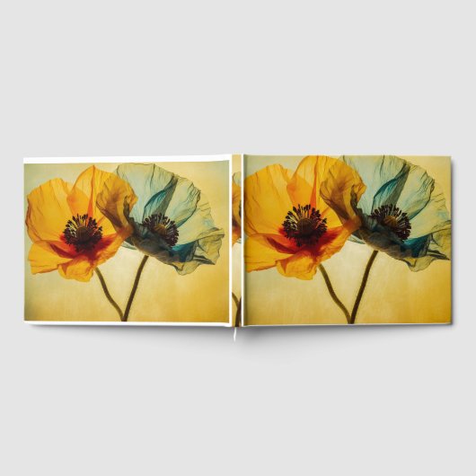 Twee bloemen gastenboek (Volledig)
