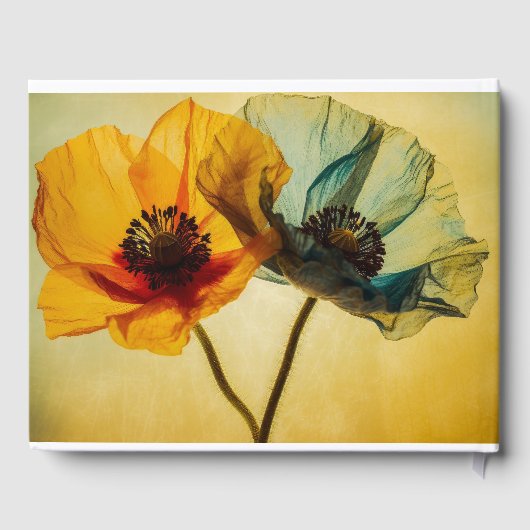 Twee bloemen gastenboek (Achterkant)