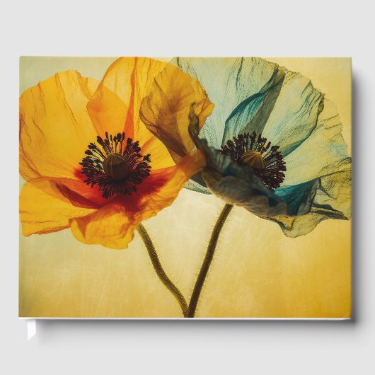 Twee bloemen gastenboek (Voorkant)