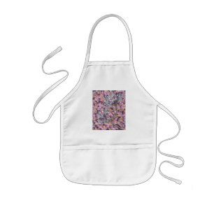 Twee bloemen kinder schort