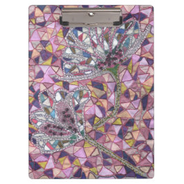 Twee bloemen klembord